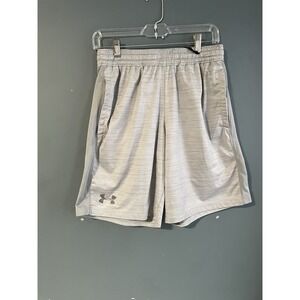 Under Armour Mens Medium Gray HeatGear Athletic Shorts Loose Fit‎ Pockets